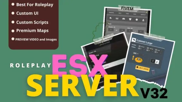 Build your Fivem server foundation with ESX Server Base – a versatile framework providing stability, customization, and powerful features