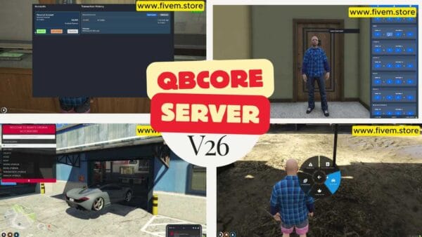 Elevate your gaming experience with Fivem Full Server wth qbcore framework. Unrivaled performance, extensive customization
