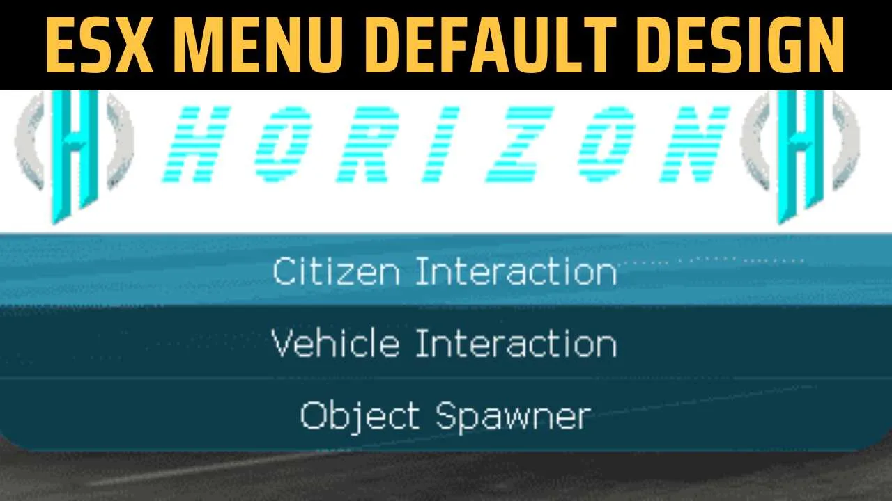 esx menu default design