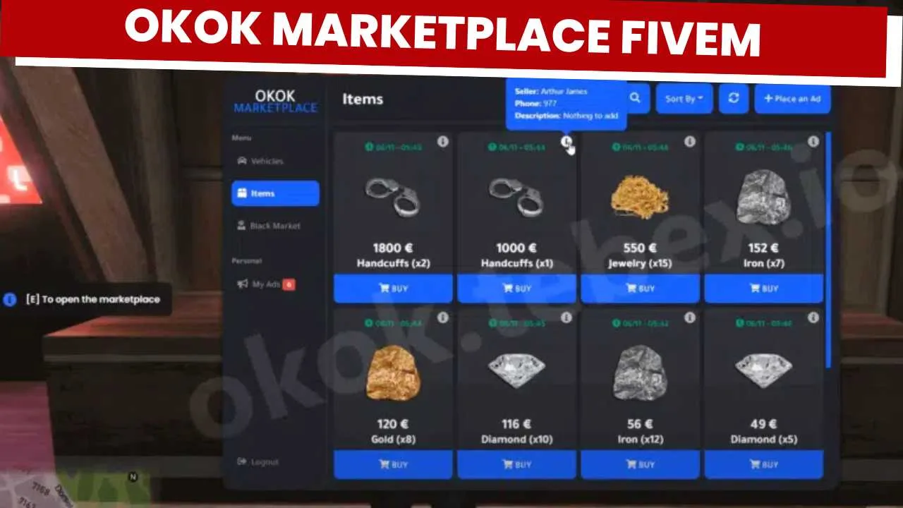 the FiveM Marketplace to get a variety of mods, scripts, and materials to improve your gaming experience. Investigate countless options and take