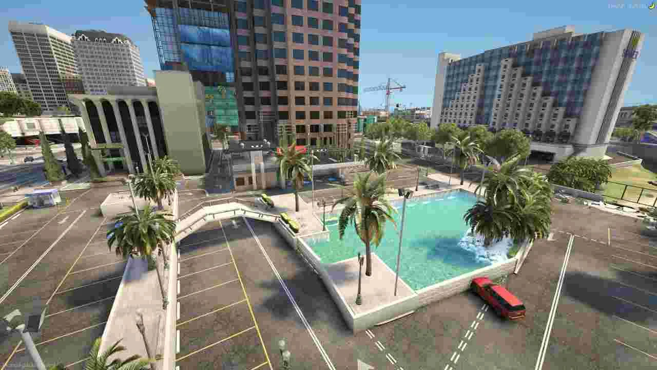 Unwind in style at the Fivem Pillbox Pool Bar. Experience the ultimate in relaxation and refreshment as you lounge by the poolside, sipping on handcrafted