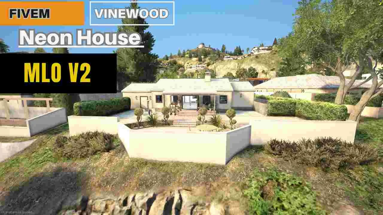 Fivem Vinewood Neon House MLO V2