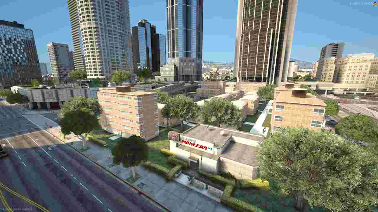 Dive into the immersive world of Fivem with the Hood with Office and Ground Mod. Explore the dynamic landscape of urban life,