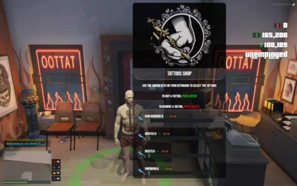Fivem Tattoos Shop + Degrade Hair System