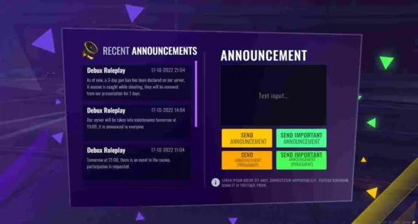 Fivem Announce Script – Image 3