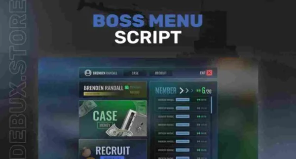 Fivem Boss Menu & Gang Menu