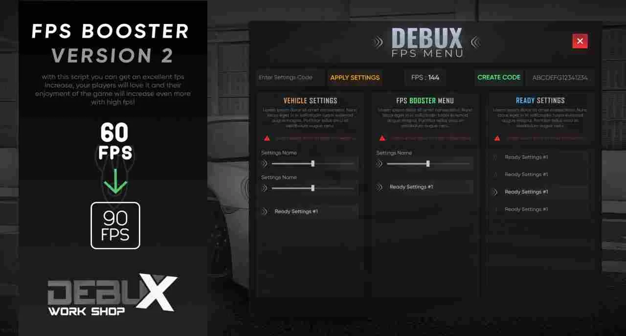 Fivem FPS Menu Script - Image 3