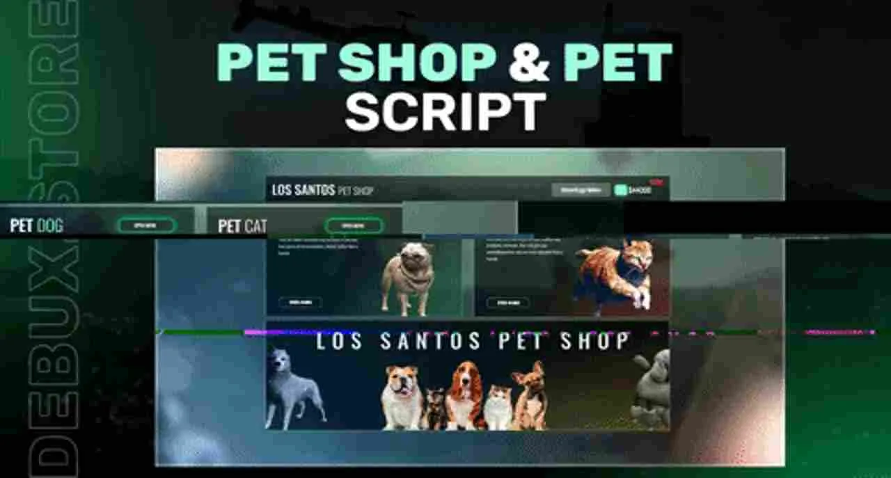 Fivem Pet Shop & Pet Script
