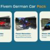 Unleash precision engineering with Fivem's German Car Pack. Drive iconic German vehicles and upgrade your gameplay with unmatched speed and style.