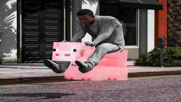 Add some fun to your Fivem server with the Minecraft Pig mod. Enjoy a quirky and creative addition to your gameplay for endless entertainment.