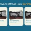 If you're an off-road enthusiast in the world of FiveM, the FiveM Offroad-SUV Car Pack is an absolute game-changer. This carefully curated collection features some of the most rugged, versatile, and powerful off-road vehicles, designed to dominate any terrain you throw at them. Whether you're exploring mountain trails, rocky landscapes, or desert dunes, this car pack has you covered.