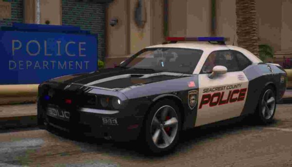 Get behind the wheel of the 2010 Fivem Dodge Challenger SRT8 SCPD—raw power, iconic style, and thrilling speed.