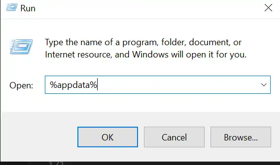 Manual Method Using Run Dialog