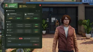 FiveM multiplayer gardener job showing landscaping tasks and cooperative gameplay